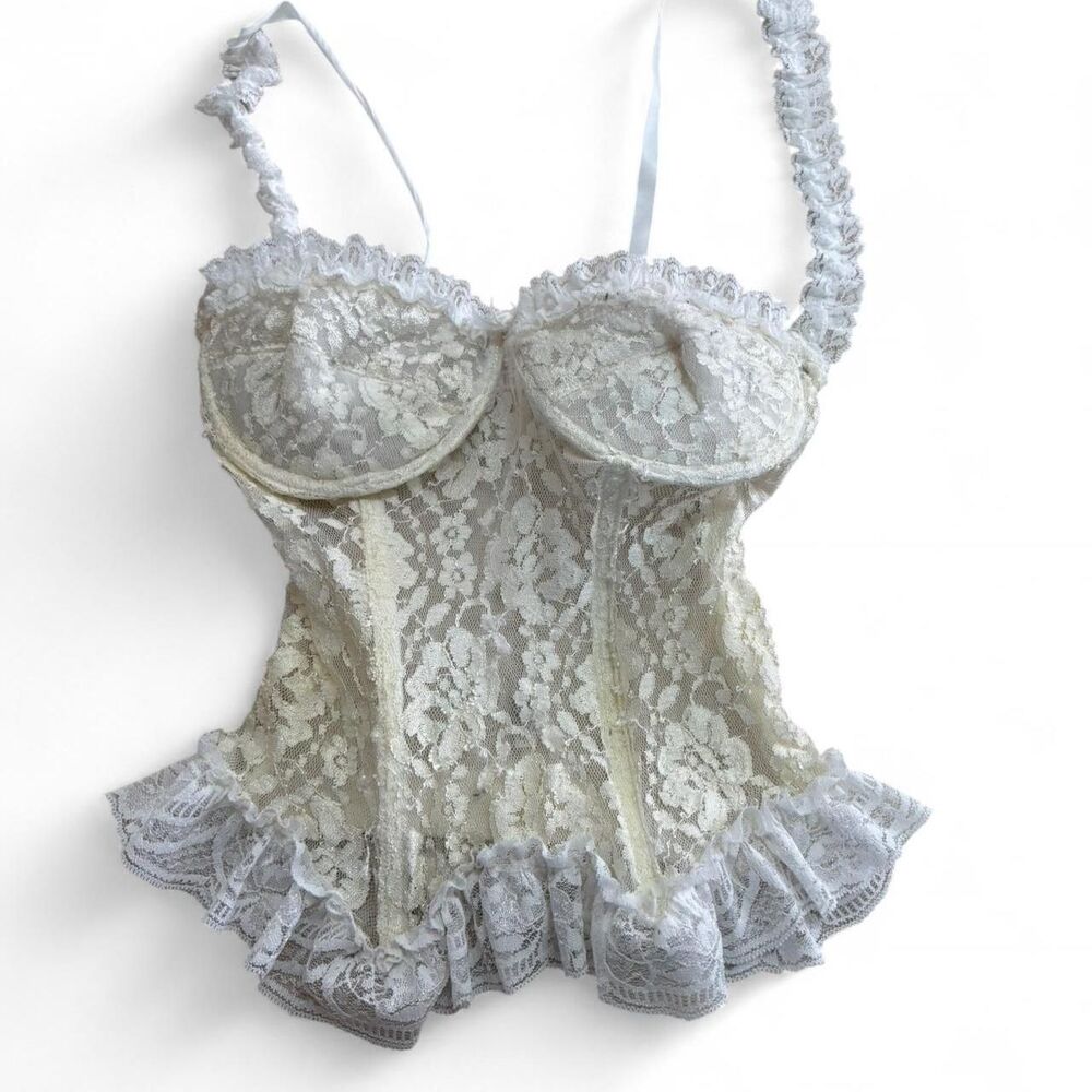 Vintage Cream Lace Corset